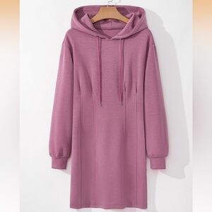 Amazon Women's Mauve Hoodie Dress